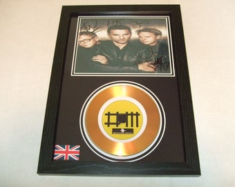 depeche mode  signed  mount framed