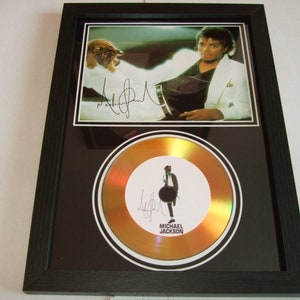 michael jackson    signed mount framed