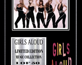 GIRLS ALOUD  signed mount