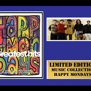 happy mondays  signed mount