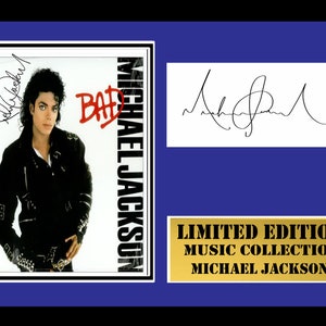 michael jackson  signed mount