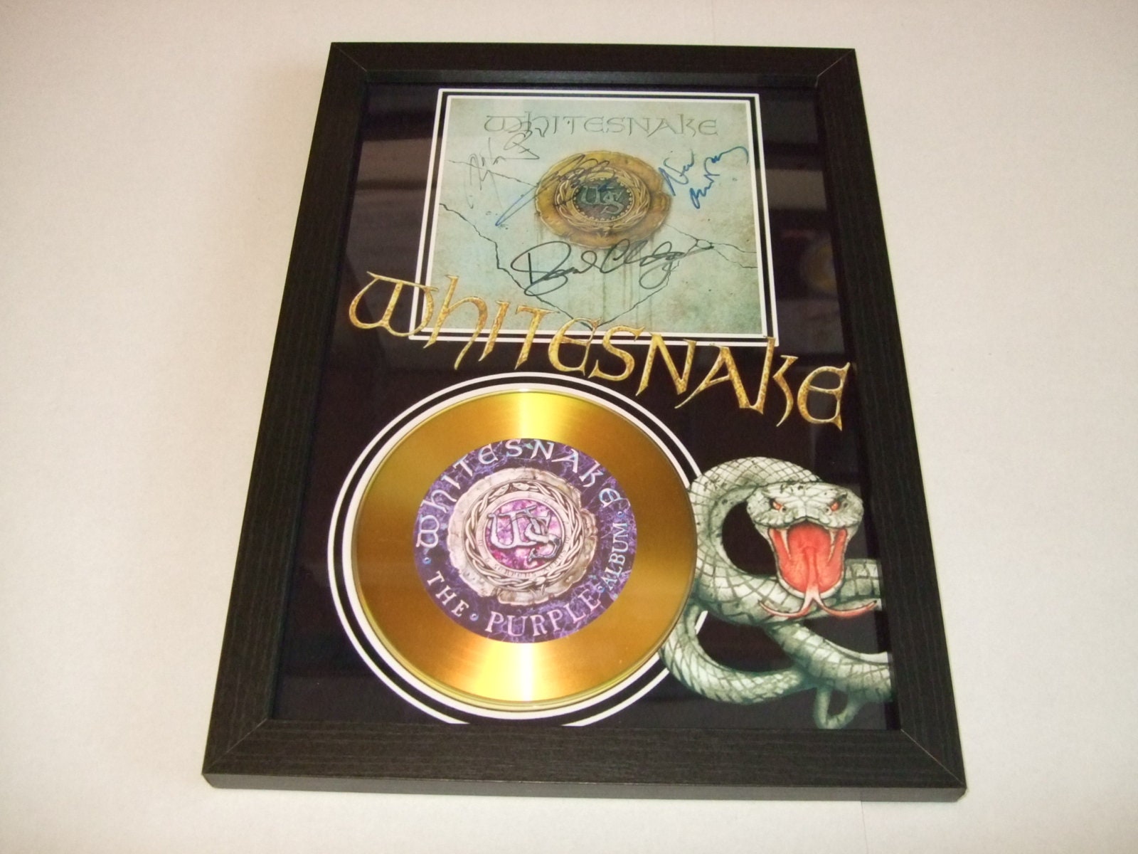 デイヴィッド・カヴァデールとスティーヴ・ヴァイ サインcd whitesnake