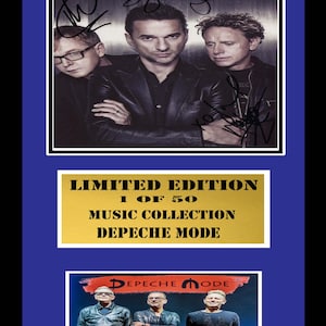 depeche mode  signed mount