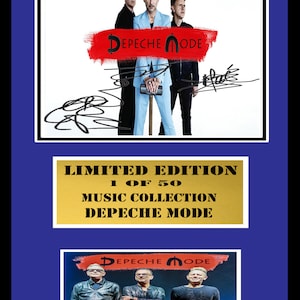 depeche mode  signed mount