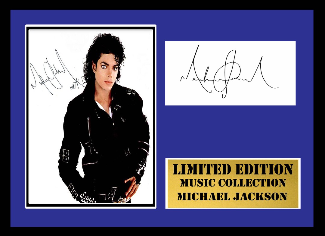 S*a様 貴重　Michael Jackson直筆サイン保証書付き Autograph Signed Michael Jackson CD COA - Etsy