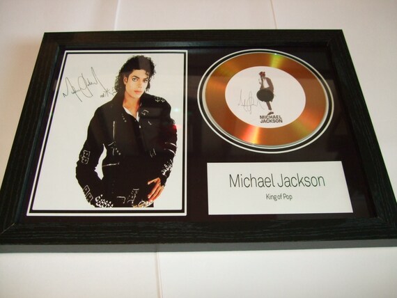 Michael Jackson Signed Mount Framed - Etsy