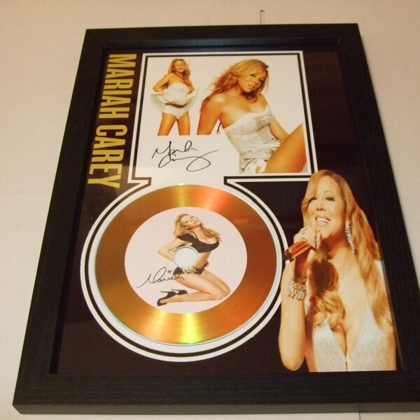 Mariah Carey  signed mount framed