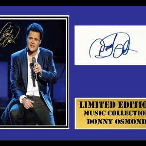 donny osmond   signed mount