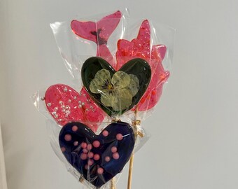 5 handmade randomized lollipops for girls <3