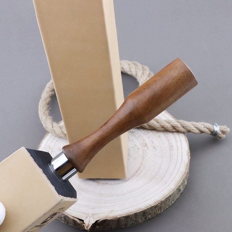 Paddle Strop 4 Sided Wooden Leather Strop for Sharpening All Kinds of ...