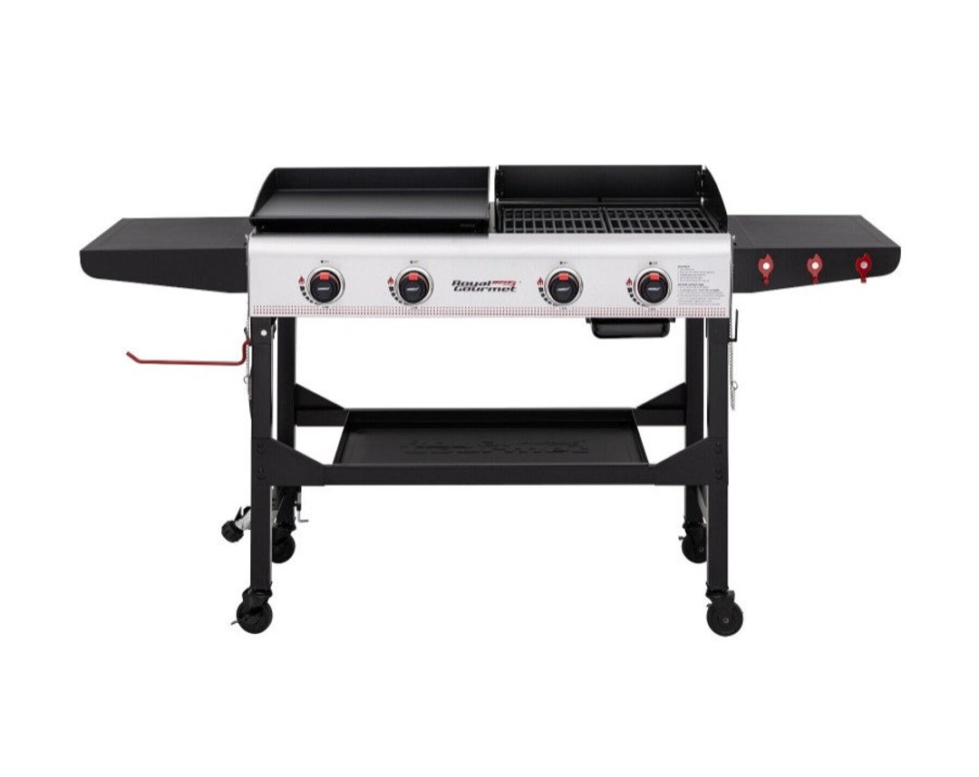 Royal Gourmet 4burner Portable Grill Griddle Combo Propane Etsy