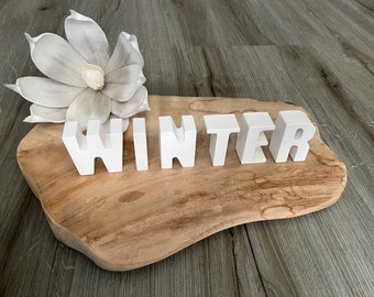 Decorative Letters Lettering Winter Christmas Individual White Birthday Gift Decoration