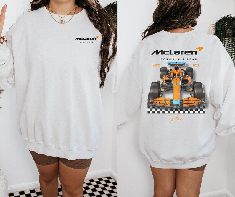 Mclaren Formula One Crewneck Sweatshirt Comfortable Unisex Sweatshirt Gift F1 Lando Norris Oscar