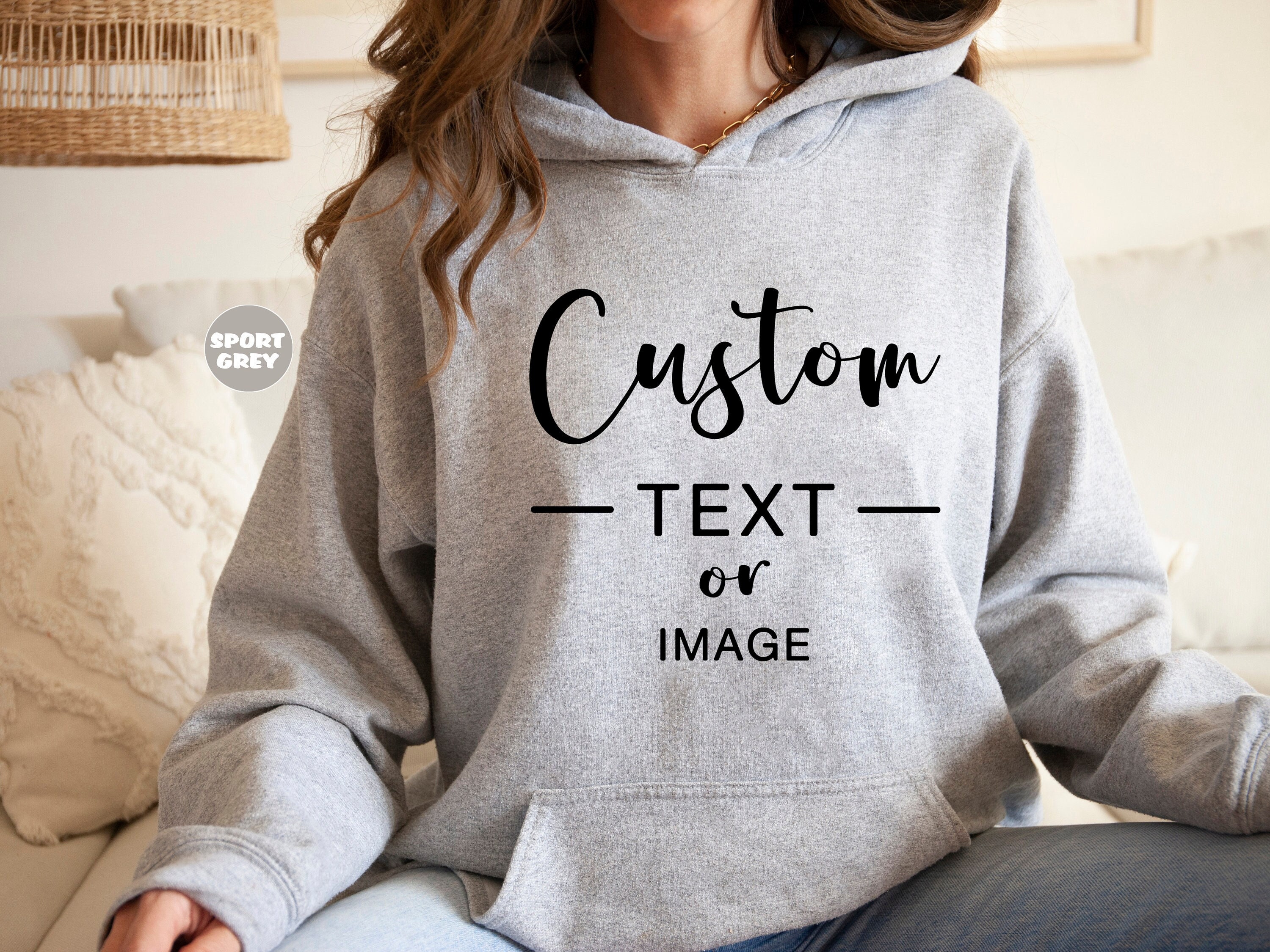 Custom screen print hoodie cheap