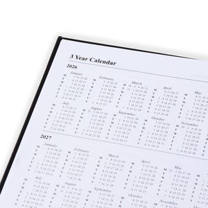 Agenda 2027 A5 – Zwarte omslag, zilverkleurige spiraalbinding afbeelding 5