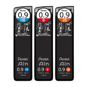 Pentel Leads Ain 0.9mm Mechanical Pencil Lead Refills - Assorted Size