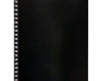 Agenda 2026 A5 – Copertina nera, rilegatura a spirale argentata