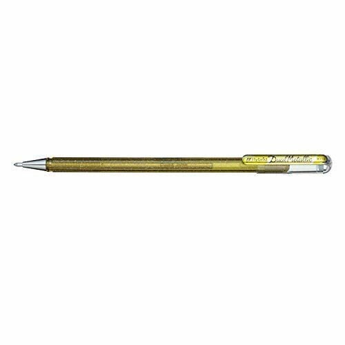 Pentel XK110/2-XXZX Hybrid Dual Metallic Gel Pen - Gold/silver