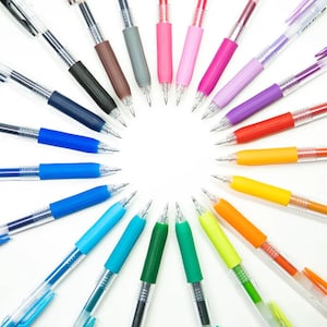 Zebra Sarasa Clip 0.5 Gel Ink Rollerball Pen Fast Drying Rubber Grip