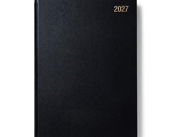 Diary Day a Page 2027 Desk Diary Hard Cover Casebound A4/A5 Black | Blue | Red