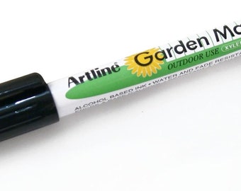 Artline EK780 Garden Marker Pen Water Resistant UV Proof Pots Glass Wood Plastic