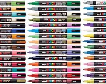 Uni Posca PC-3M Paint Marker Pen Fine Bullet Tip | Nib 1.5mm | Assorted Colours | x1 Pen