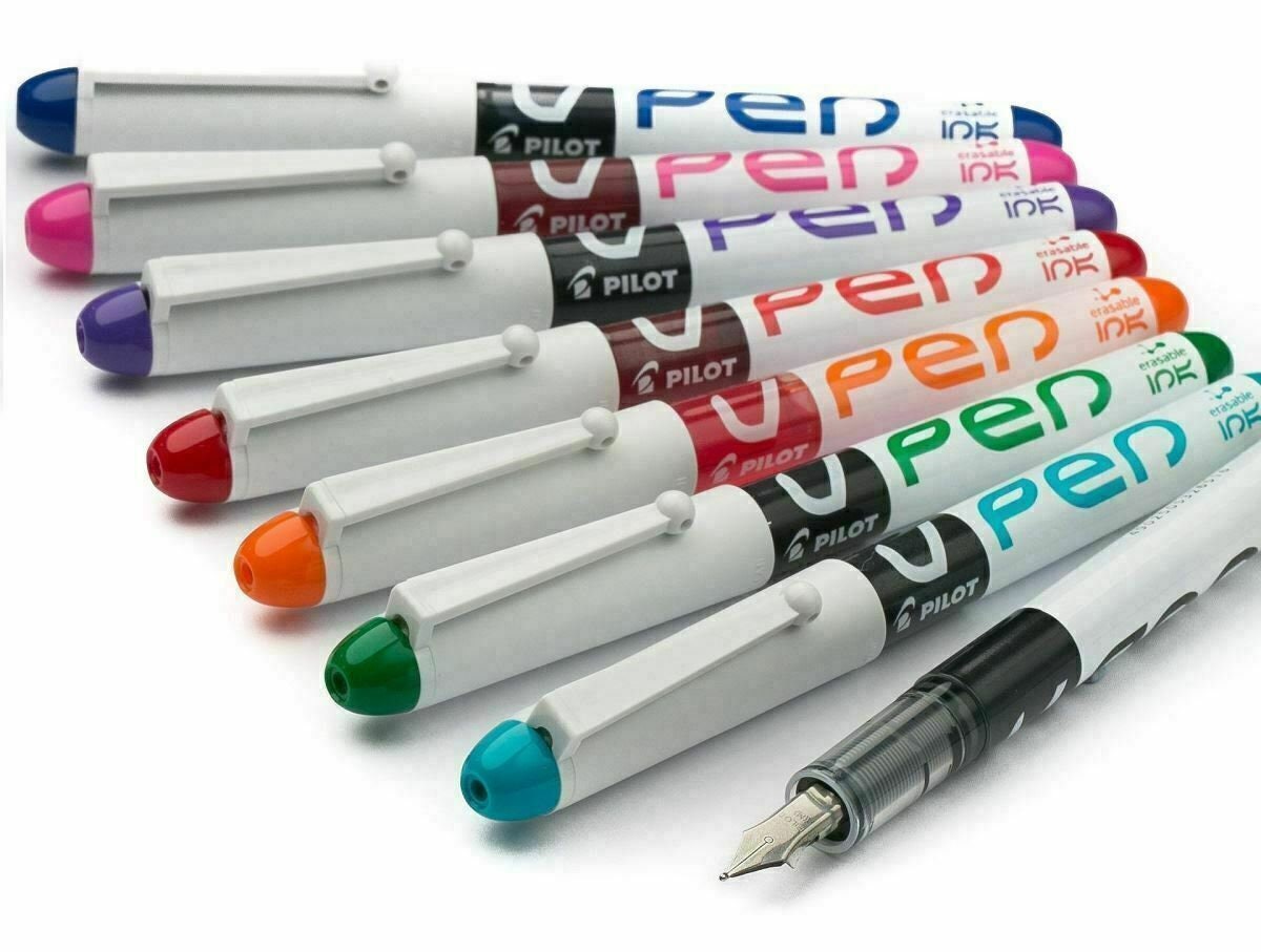 Stylo à plume PILOT V-Pen jetable V-Pen Bleu : Chez Fournitures scolaires
