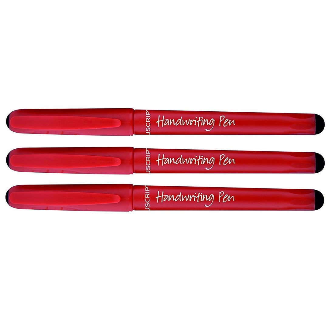 Manuscript Handwriting Pens Ergonomic Beginners Black or Blue Ink