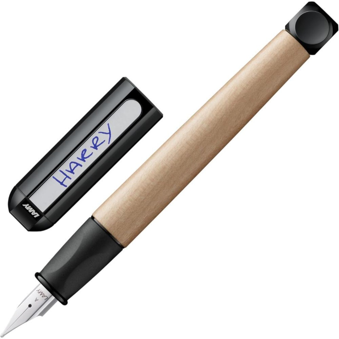 Lamy ABC Beginner Fountain Pen Black (wooden Barrel) Left Handed Nib ...