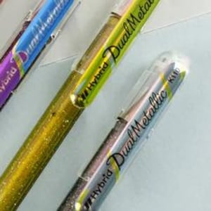 Pentel XK110/2-XXZX Hybrid Dual Metallic Gel Pen - Gold/Silver