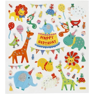 Sticker animaux Creativ Étiquettes adhésives Animaux | Chiens | Dinosaures | Flamant rose | Panda | Licorne