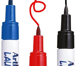 Artline Laundry Pen Permanent Marker Linen Clothing Machine Proof Black / Blue / Red