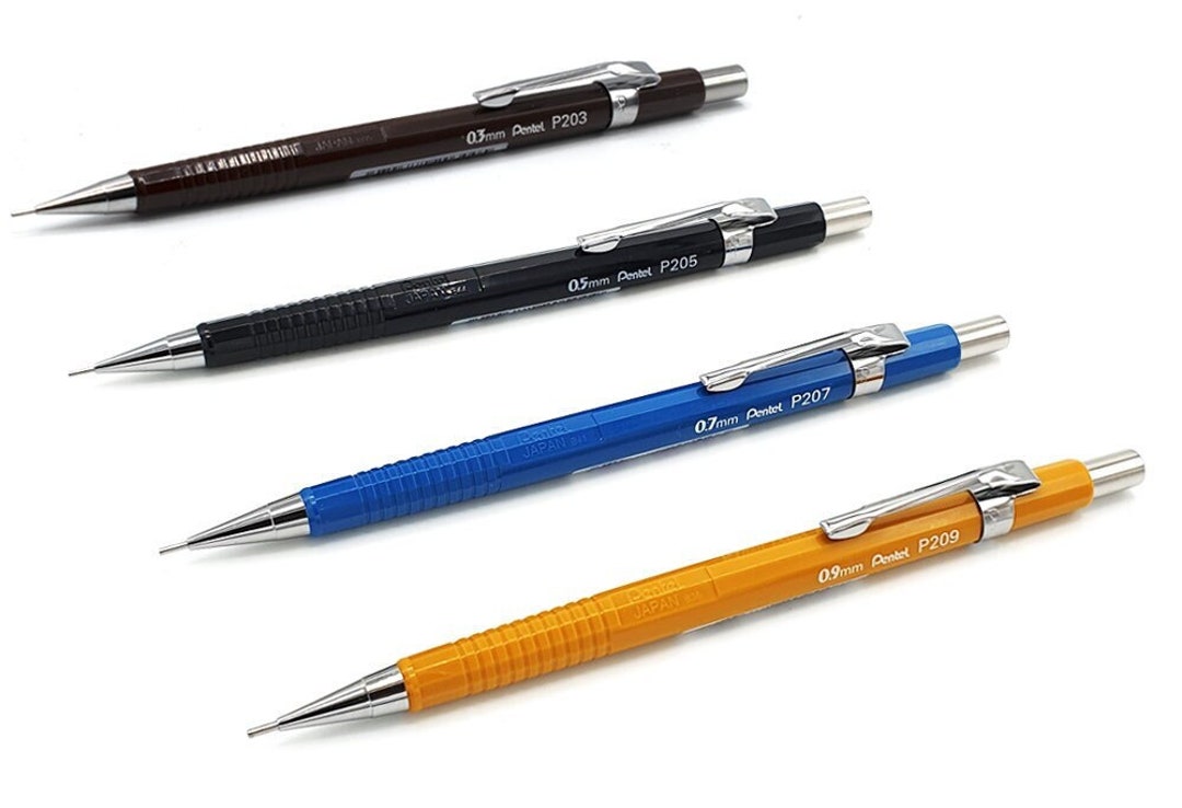 Matita Meccanica 0.7 Pentel P200 Series - Set Di Matite Meccaniche  Automatiche Matita Meccanica 0.5, image size:1080x738