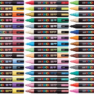 Pennarello Uni Posca PC-5 M, punta media, punta 2,5 mm, colori assortiti, x1 penna