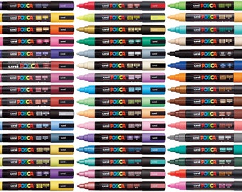 Uni Posca PC-5M Paint Marker Pen Medium Bullet Tip | Nib 2.5mm | Assorted Colours | x1 Pen