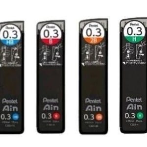Pentel Leads Ain 0.3mm Mechanical Pencil Lead Refills Assorted Sizex/Grades