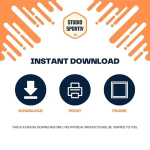 May include: A digital download graphic with three icons: a download arrow, a printer, and a picture frame. The text "INSTANT DOWNLOAD" is above the icons. The text "THIS IS A DIGITAL DOWNLOAD ONLY. NO PHYSICAL PRODUCTS WILL BE SHIPPED TO YOU." is below the icons.