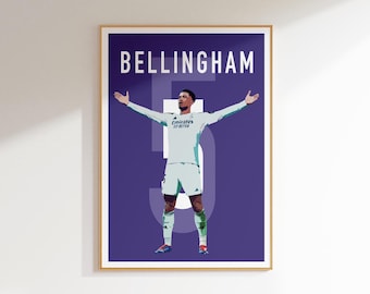 Jude Bellingham Art Poster: Real Madrid Decor (Digital Download)