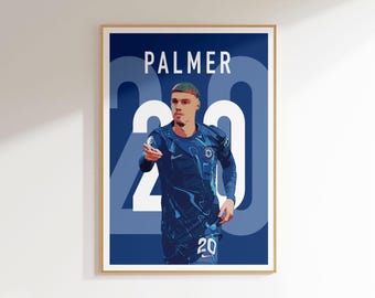 Cole Palmer Art Poster: Chelsea Football Decor (Digital Download)