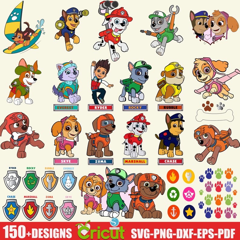 Oltre 150 disegni di bundle Svg di Lovely Friends e alfabeto 3D, elementi a strati, clipart, Svg per Cricut, file di taglio vettoriale a strati. File digitali immagine 2