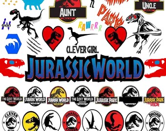 400+ Jurassic Park file bundle a strati, Clipart, silhouette, file di taglio vettoriale, Svg, Png, Dxf, Eps 100+ DESIGN UNICO, Jurassic Park SVG