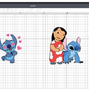 Plus de 440 fichiers groupés Lilo et Stitch Clipart, Cricut, silhouette, fichiers vectoriels coupés lilo et stitch clipart png Plus de 110 modèles uniques image 3