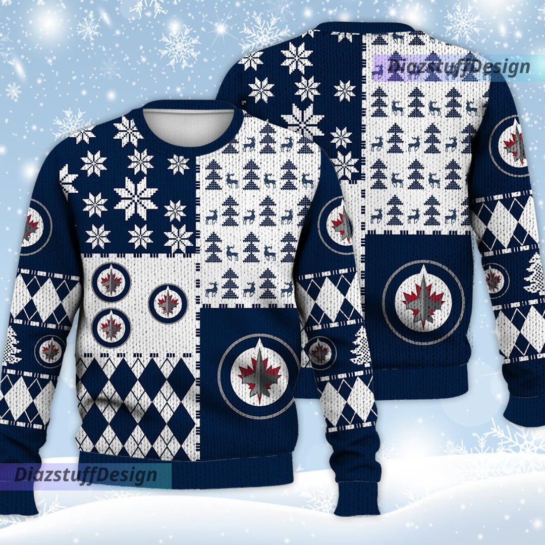 Winnipeg Jets Ugly Sweater Christmas Ice Hockey NHL Etsy Canada
