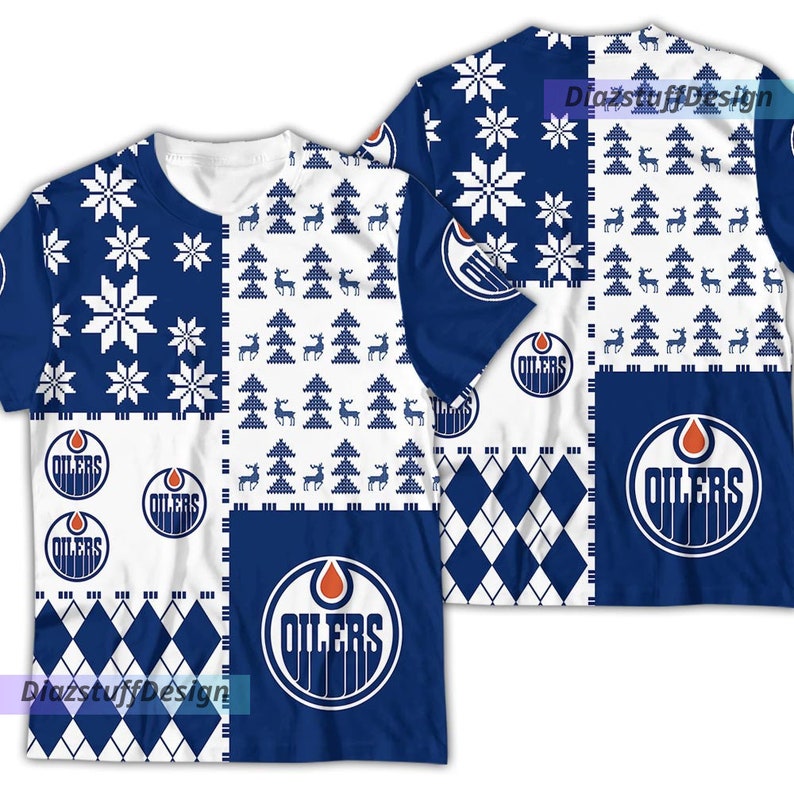 Edmonton Oilers Ugly Sweater Christmas Ice Hockey NHL Etsy Canada