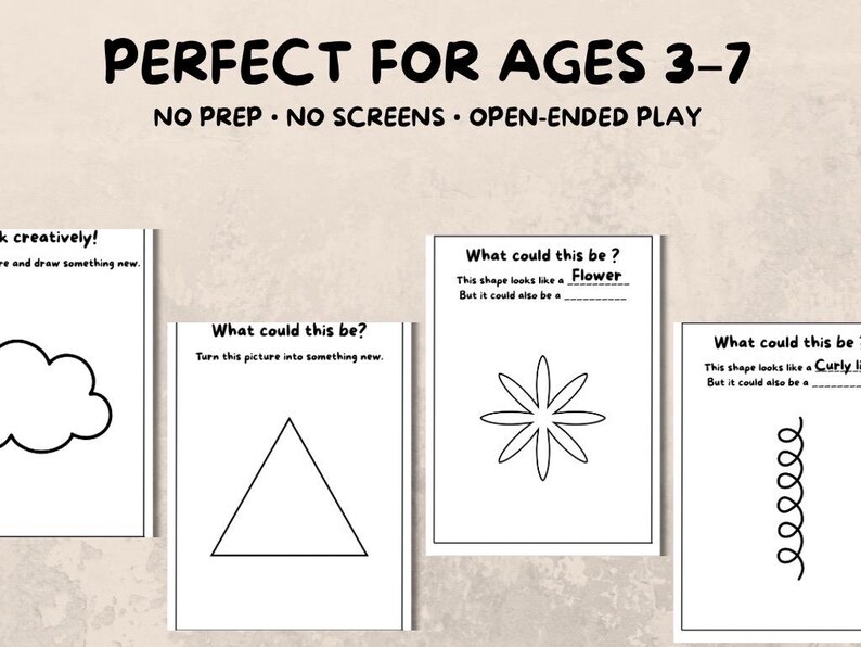 Creative Drawing Worksheets for Preschool | Think Outside the Box ...