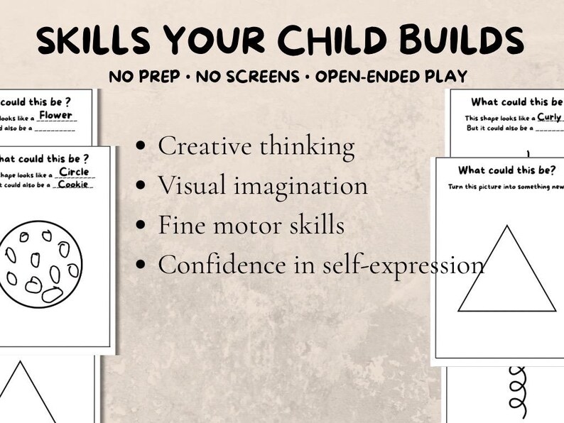 Creative Drawing Worksheets for Preschool | Think Outside the Box ...