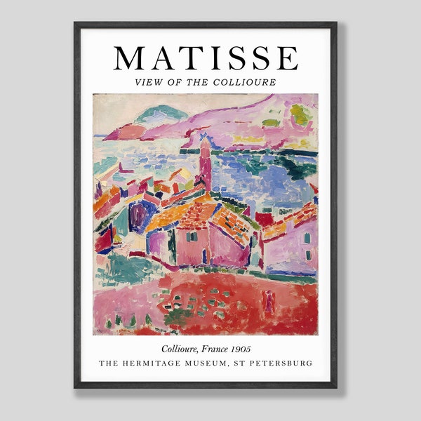 Matisse View of the Collioure Instant Download, Matisse Landscape Instant Download, Henri Matisse Print, PRINTABLE Digital Art