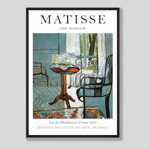 Matisse Window Instant Download, Matisse Landscape Instant Download, Henri Matisse Print, PRINTABLE Digital Art
