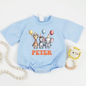 Party Animal Birthday Baby Romper, Kids Safari Birthday Shirt, Boy Or Girl Birthday Party, Custom Party Animal, Boys 1st Birthday Outfit