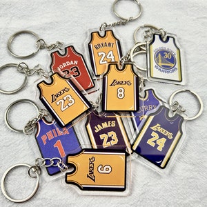 NBA team logo car key ring Basketball Association Keychain Kobe